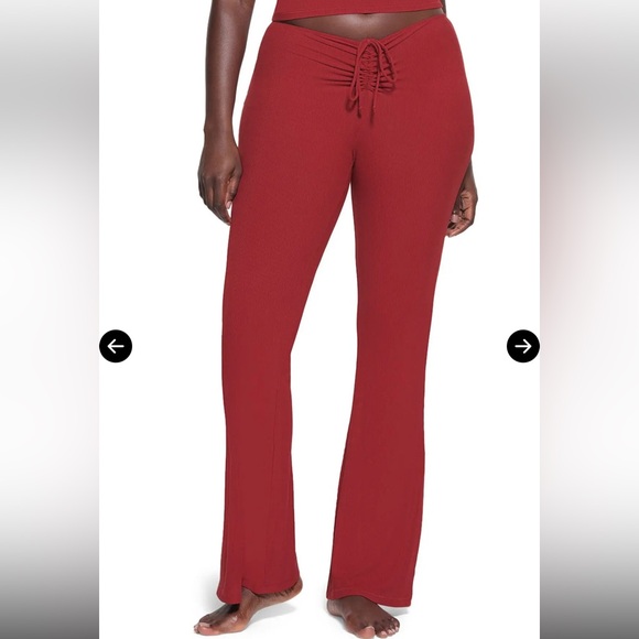 Skims Soft Lounge Ruched Pants In Brick - Picture 2 of 7
